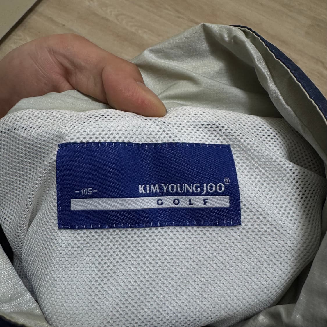 김영주골프 골프웨어 와펜로고 바람막이자켓 XL/105 상품이미지6