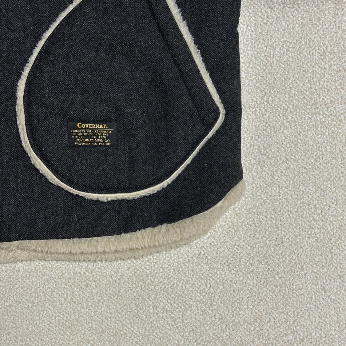 커버낫 헤리스 트위드 보아 베스트 상품이미지3