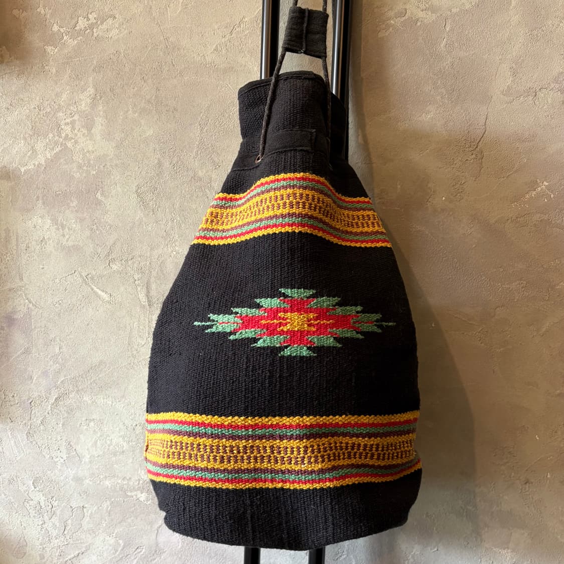 블랙 나바호 치마요 코튼 우븐 더플 백 상품이미지4