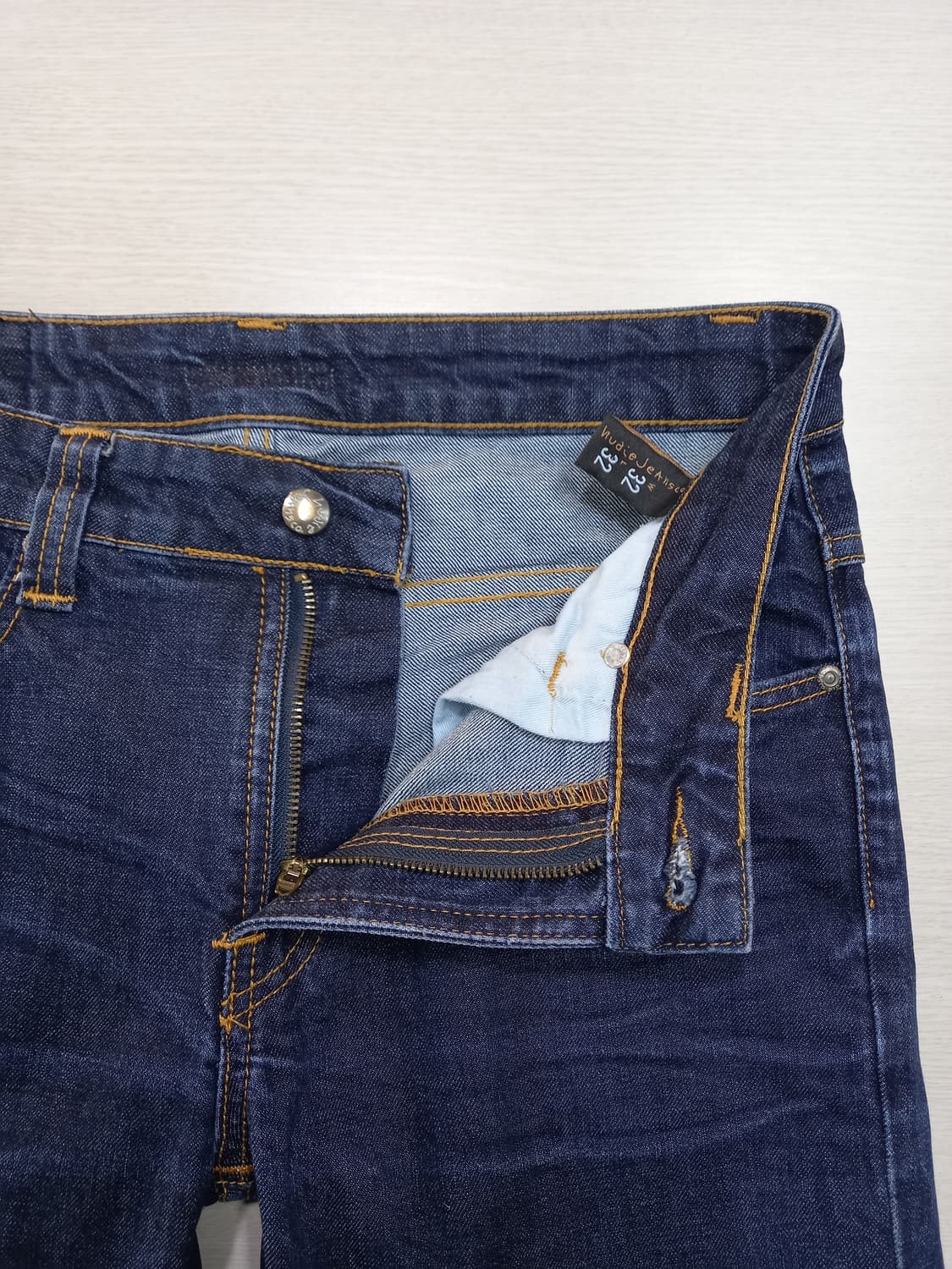32 NudieJeans Italy 워싱 스판 슬림일자진 32-339 상품이미지6