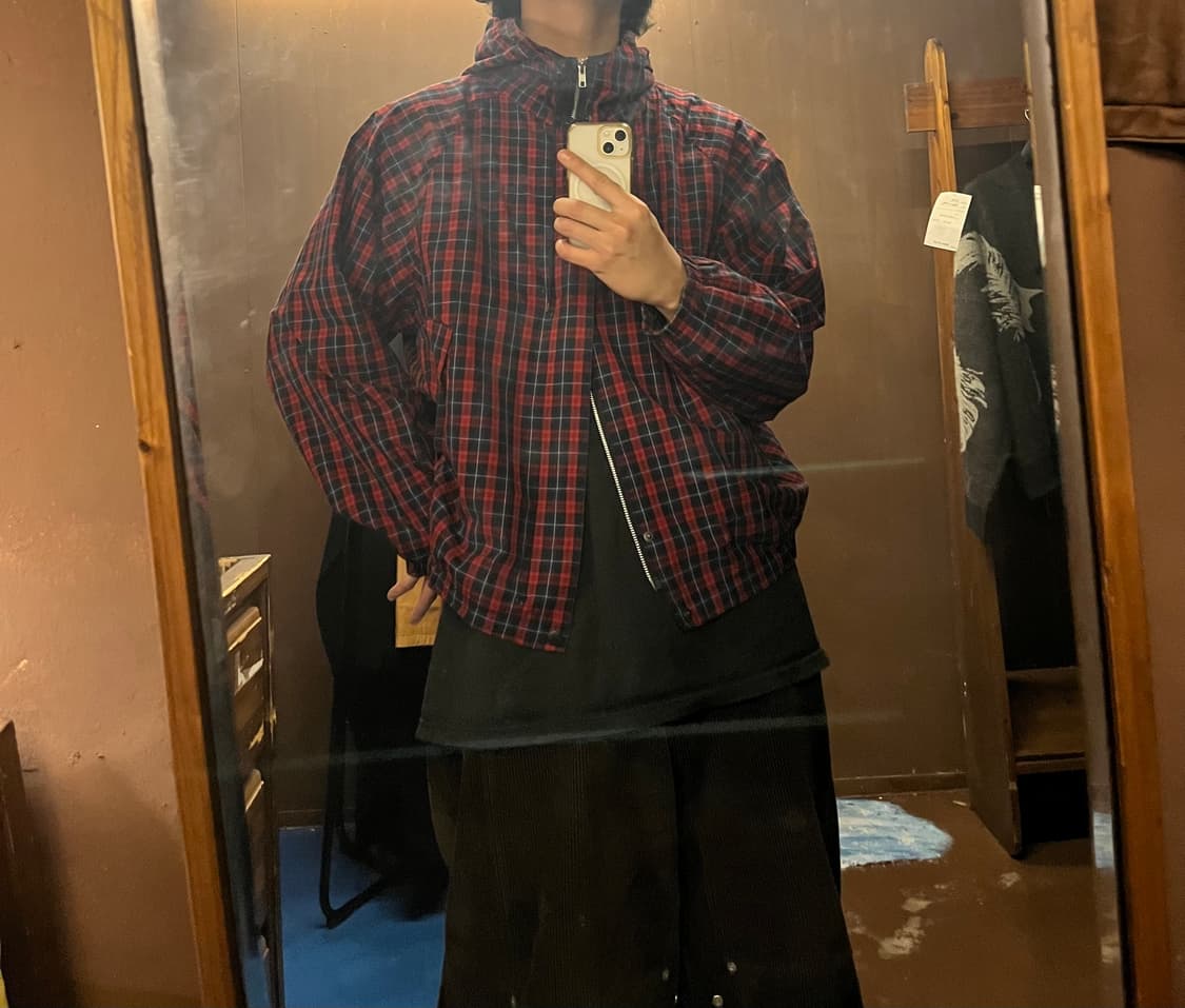 Buffalo check high-neck 2way jacket 상품이미지1