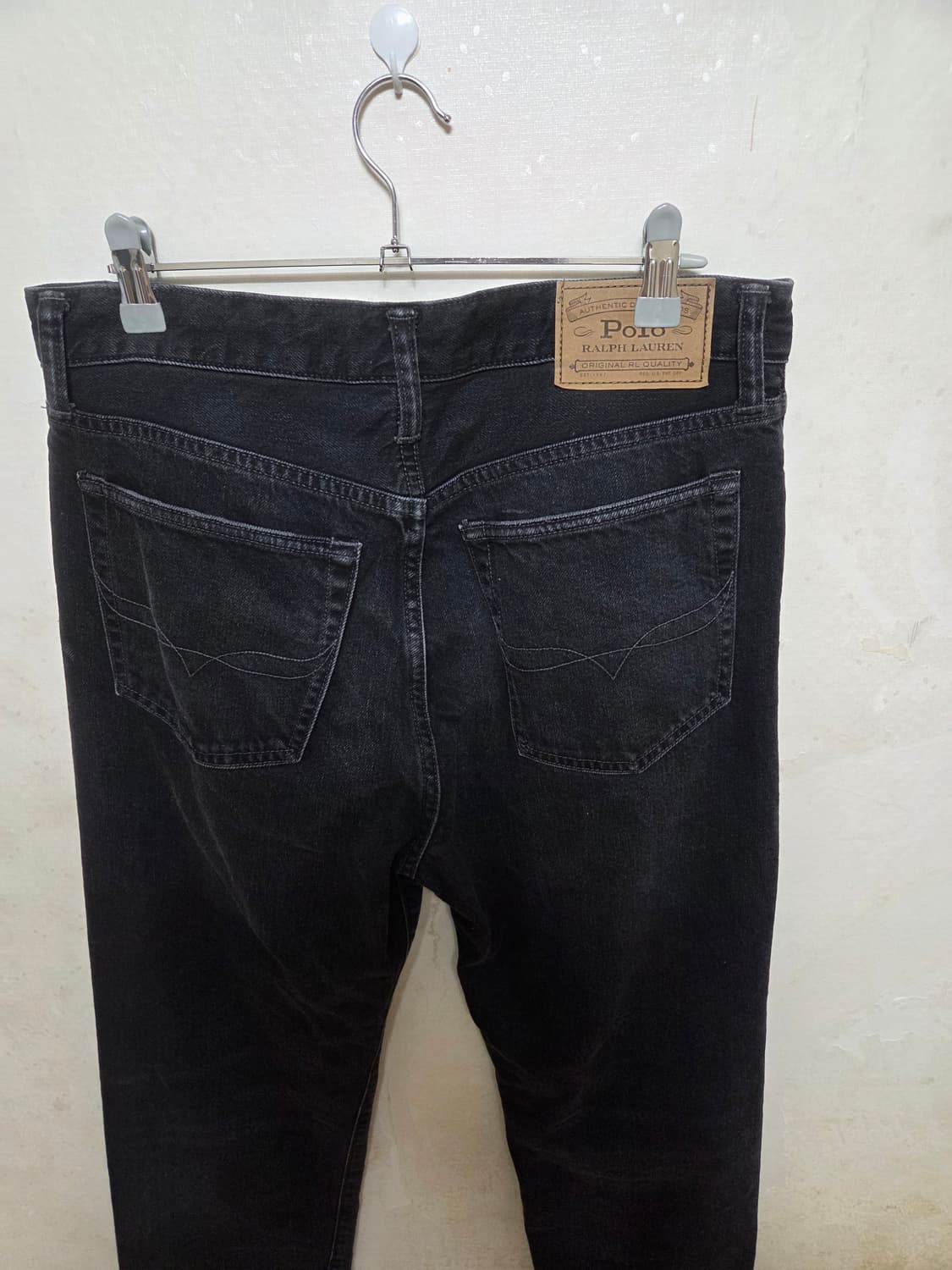 폴로 데님 흑청 스트레이트핏 상품이미지3