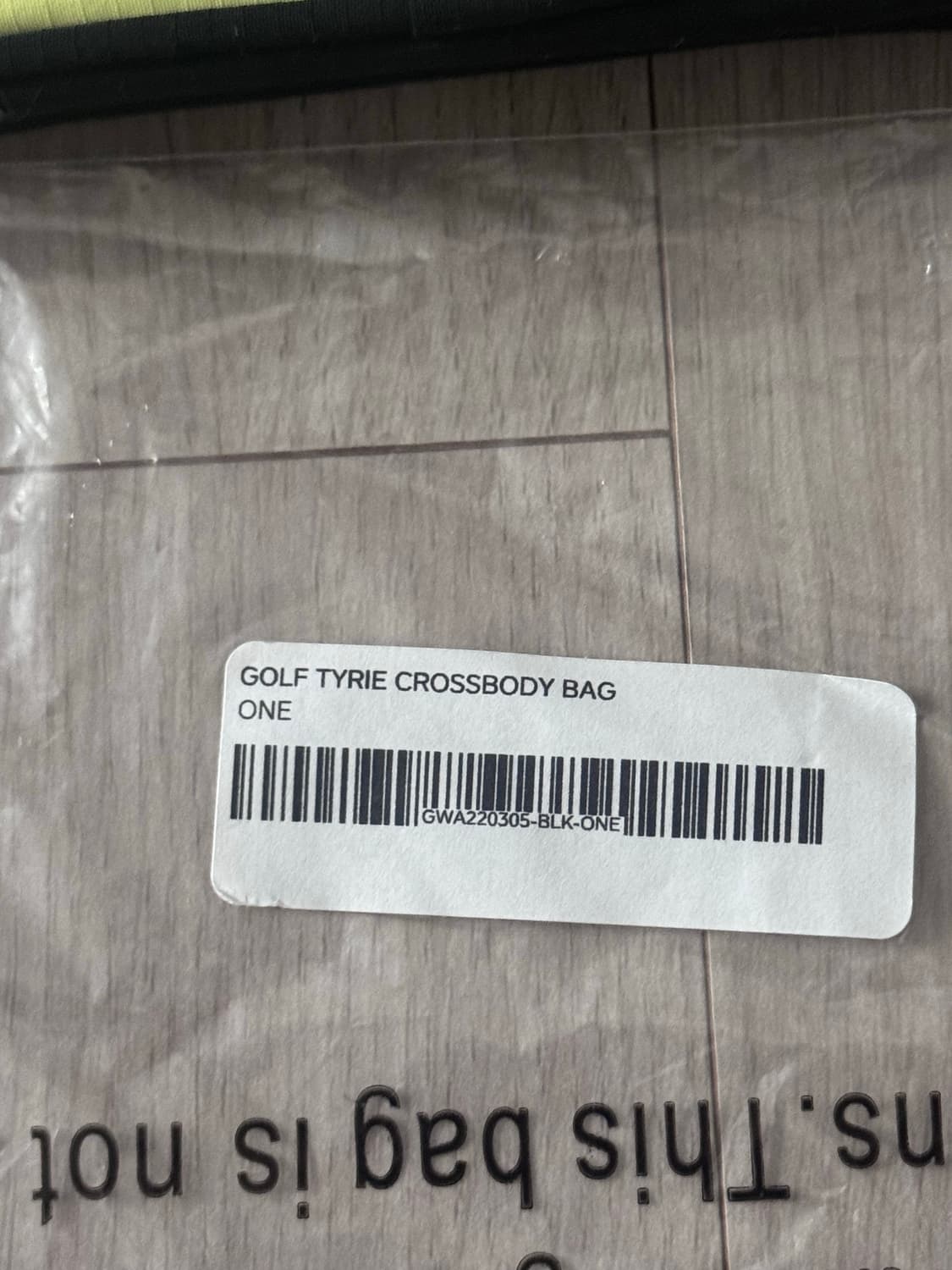 골프왕 크로스바디백 블랙/라임 상품이미지2