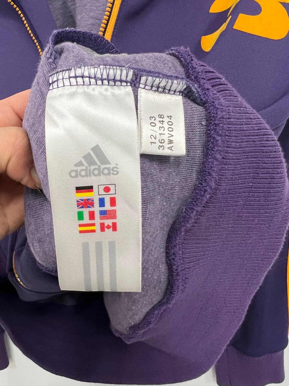 퍼플 &오렌지 아디다스 져지 상품이미지9
