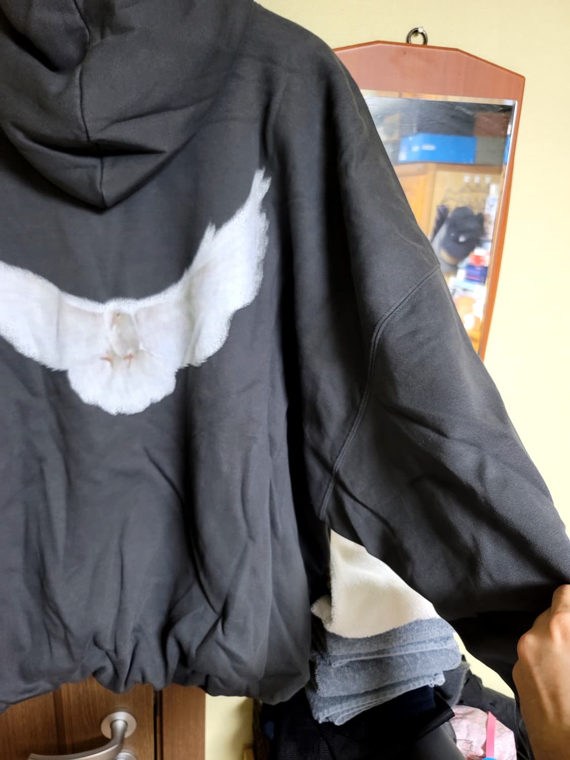 이지 갭 엔지니어드 바이 발렌시아가 도브 후드 블랙 xl 상품이미지4