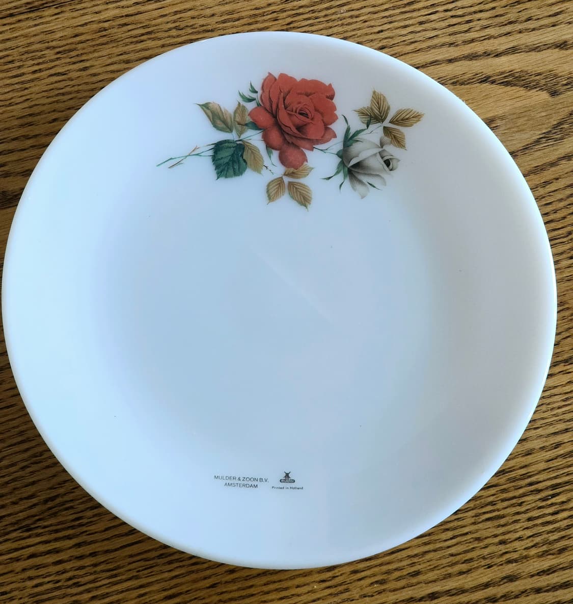 빈티지 선렉스 장미 밀크글라스 대접시 24cm 상품이미지3