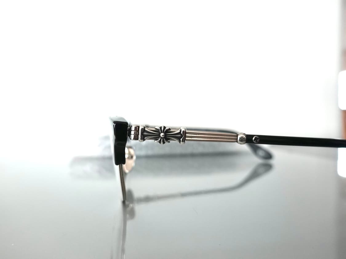 크롬하츠 보넨노이슈어2 블랙/브러쉬드실버 안경 상품이미지3