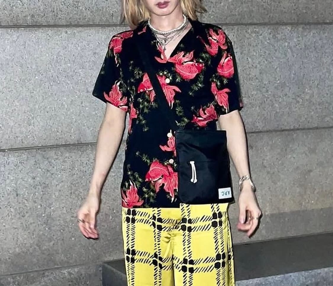 빈티지 금붕어 하와이안 셔츠 M (90~95정도) 상품이미지1