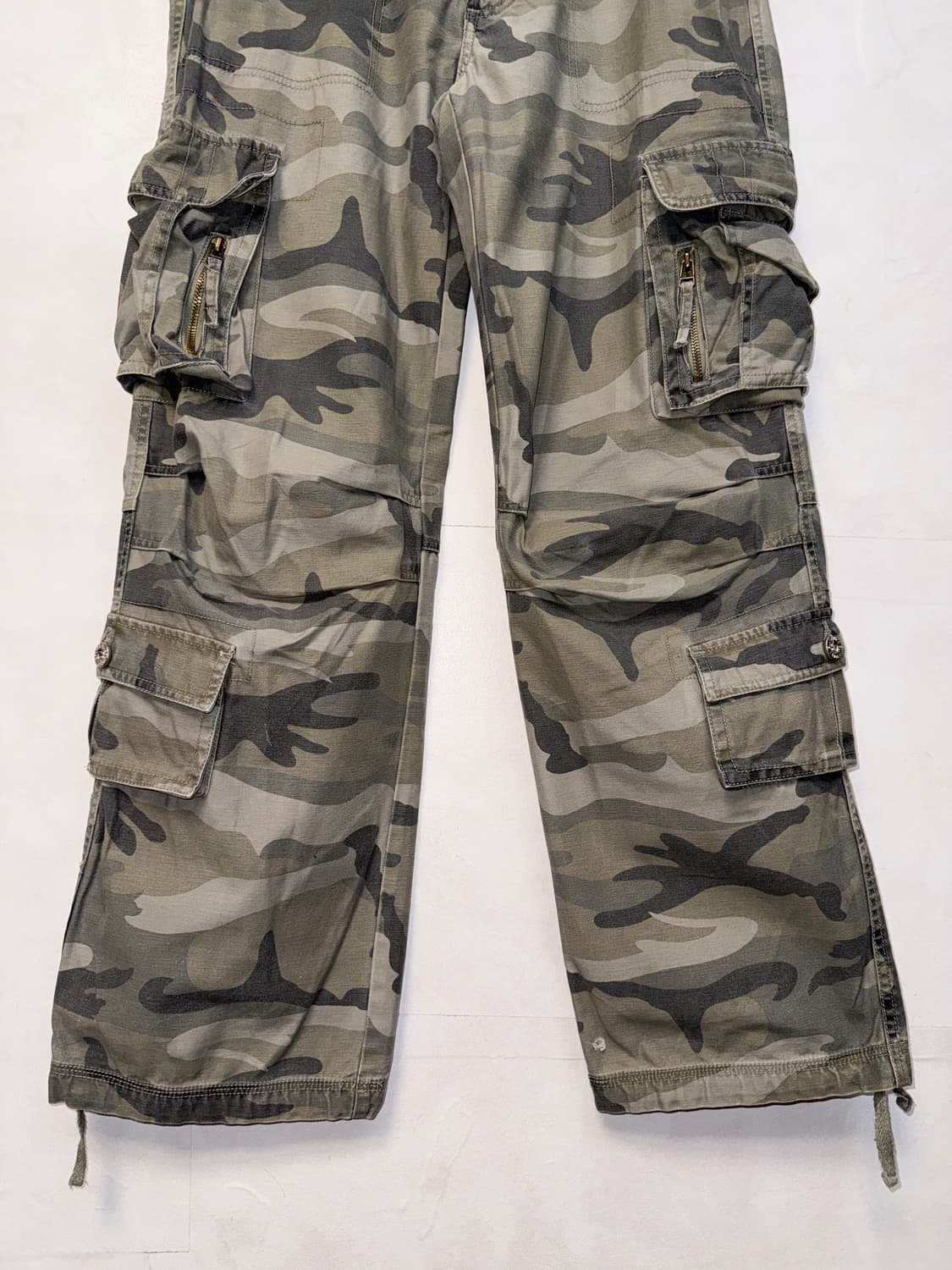 Ash khaki camouflage multi pocket 카고팬츠  상품이미지3