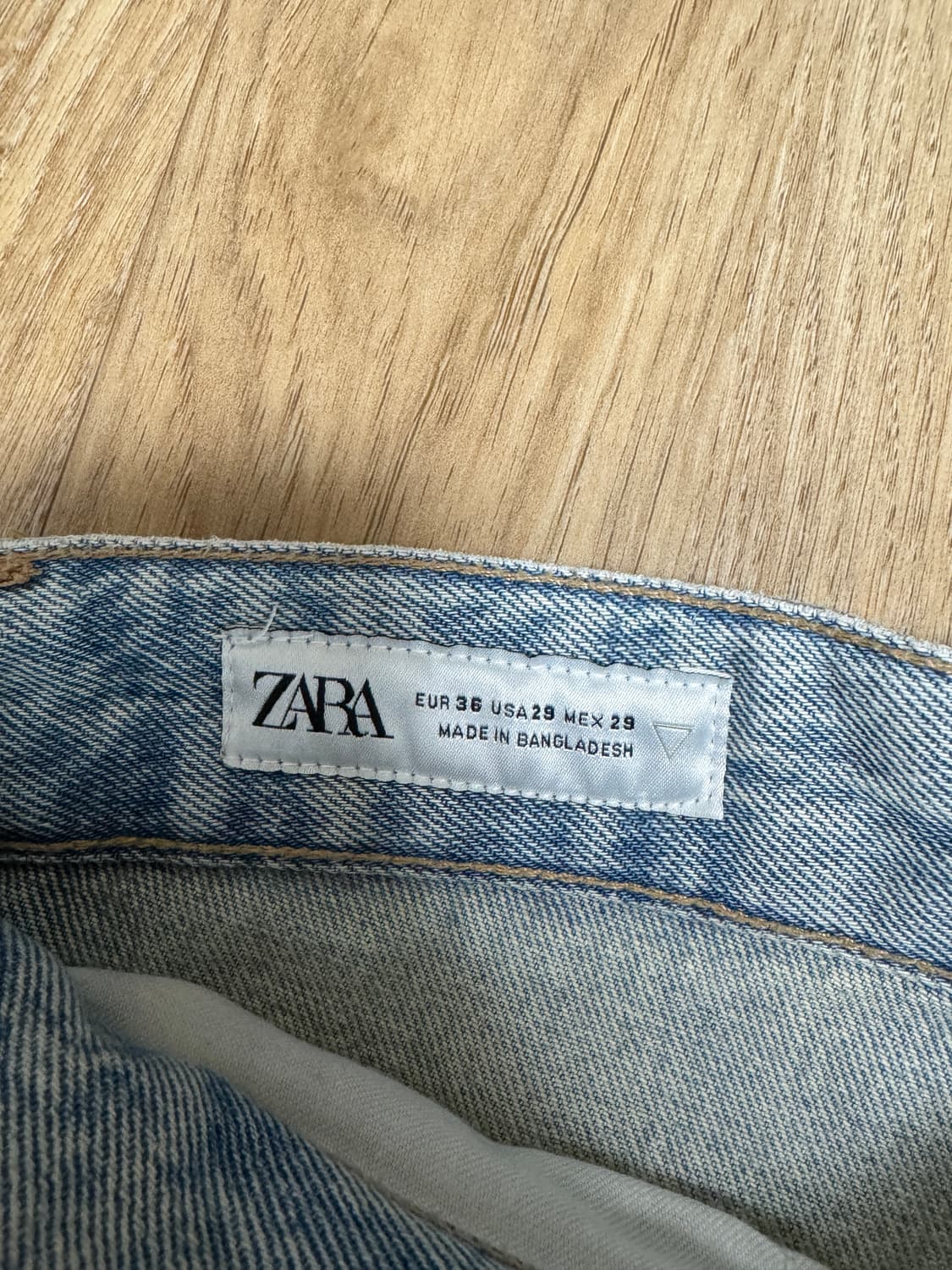 자라 데미지드 카고 데님 상품이미지5