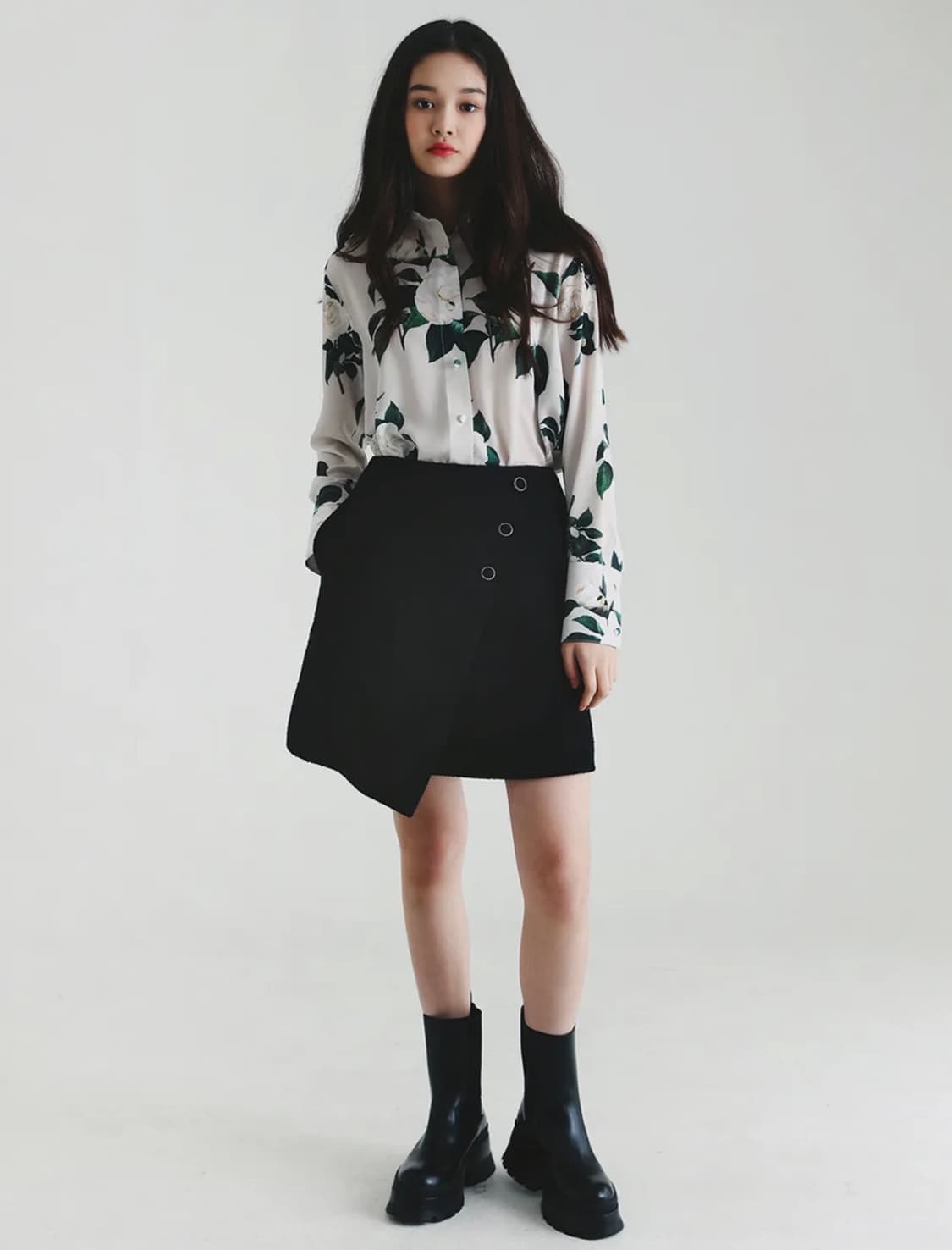 (새상품)카멜리아 패턴 셔츠(size 66) 상품이미지7