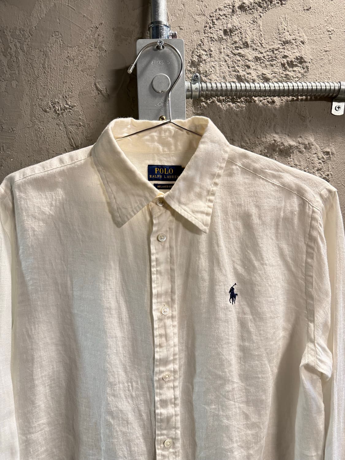 폴로랄프로렌 POLO 린넨 셔츠 아이보리 S 상품이미지4