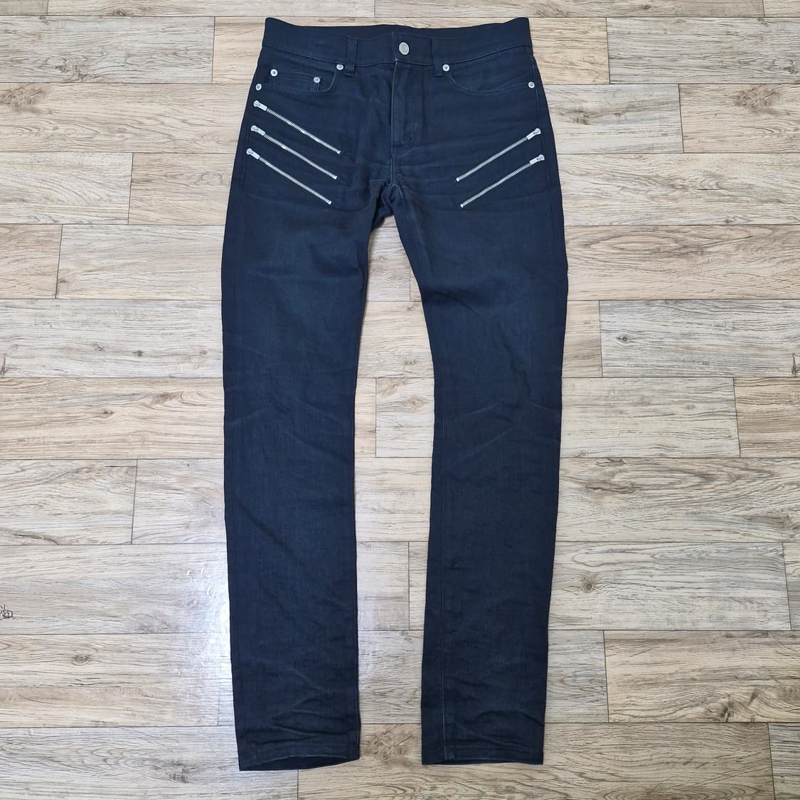 [30] SLP 생로랑 FW15 5 Zip D02 블랙 데님 팬츠 상품이미지2