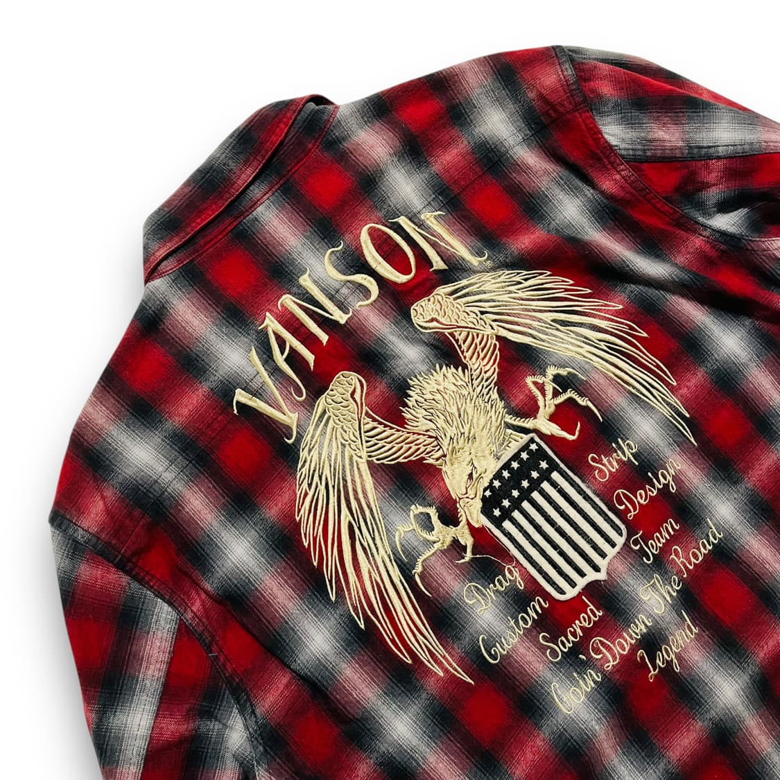 Vanson Eagle red checkered shirt 상품이미지2