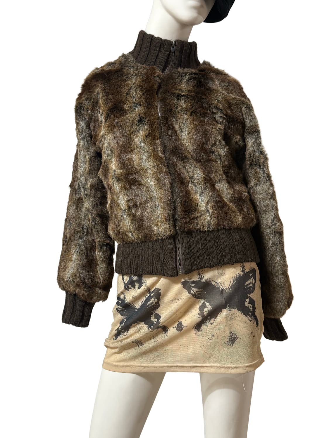 빈티지 y2k st 아크릴 퍼 가디건 상품이미지3