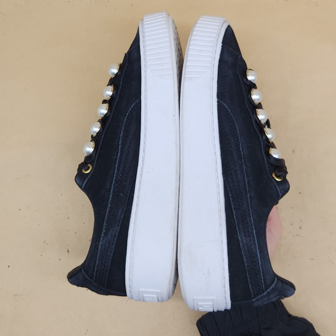 푸마 스웨이드 플랫폼 블링 스니커즈 240 상품이미지5