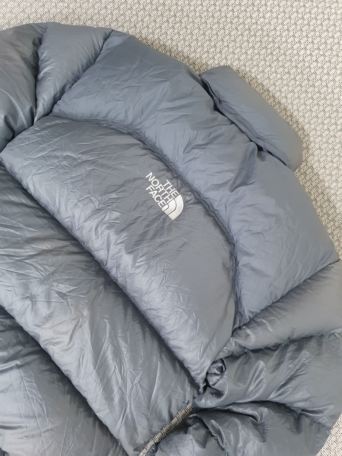 90s 그레이/블루 구스 다운 패딩 재킷 상품이미지6