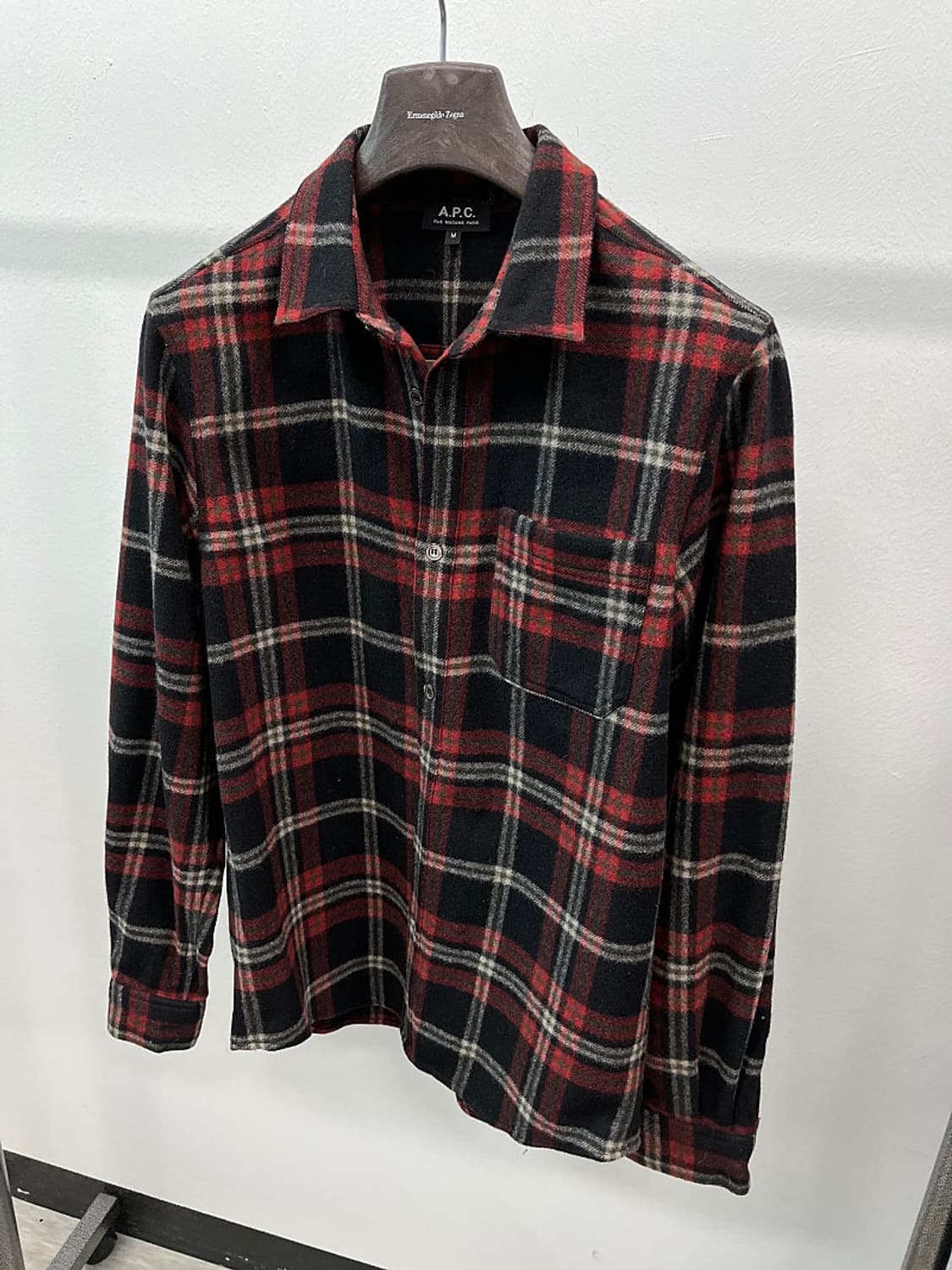 95-100) 아페세 플란넬 체크셔츠  상품이미지1