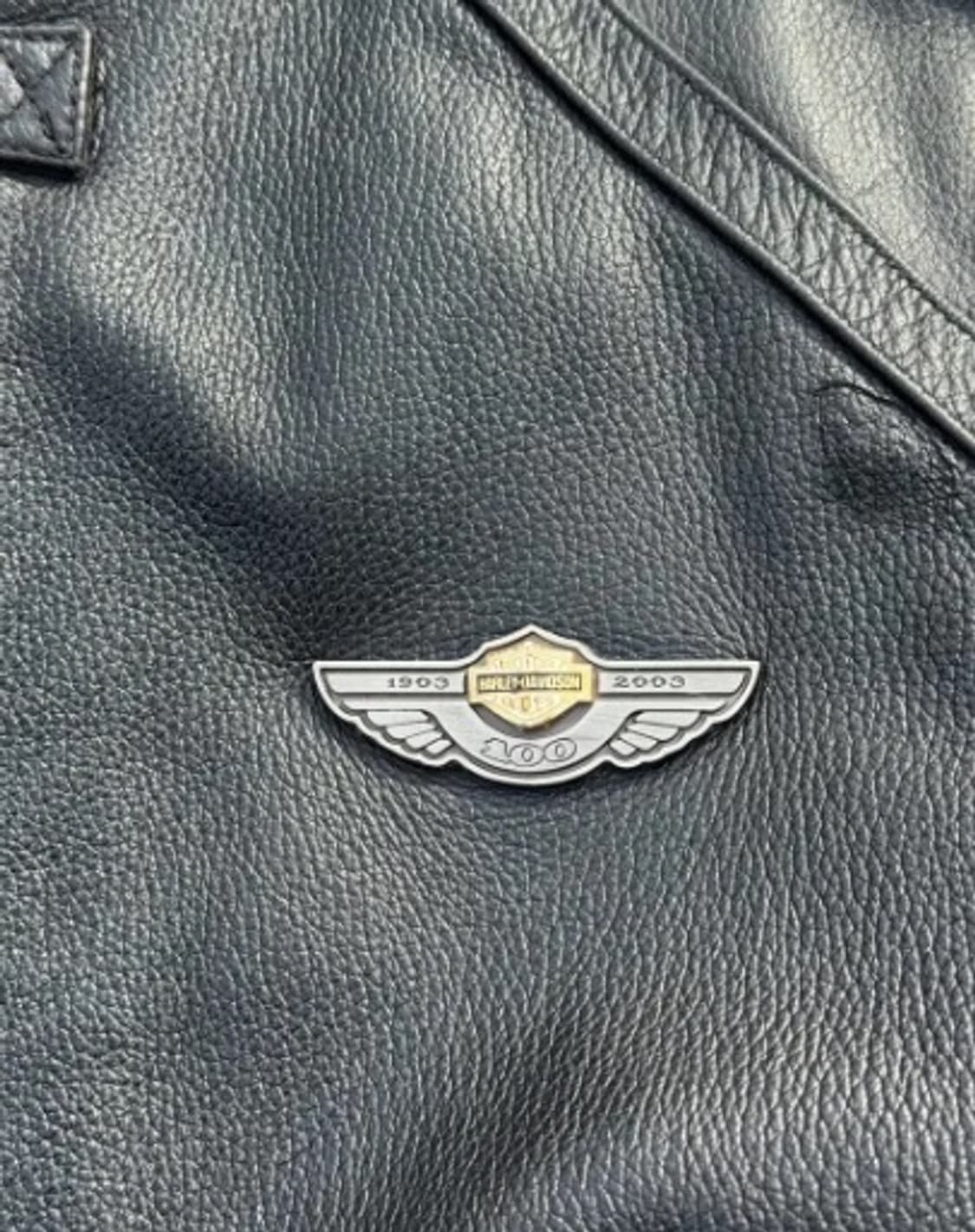 할리데이비슨 100주년 레이싱 레더 바이커 가죽 자켓 샘플 L 상품이미지5