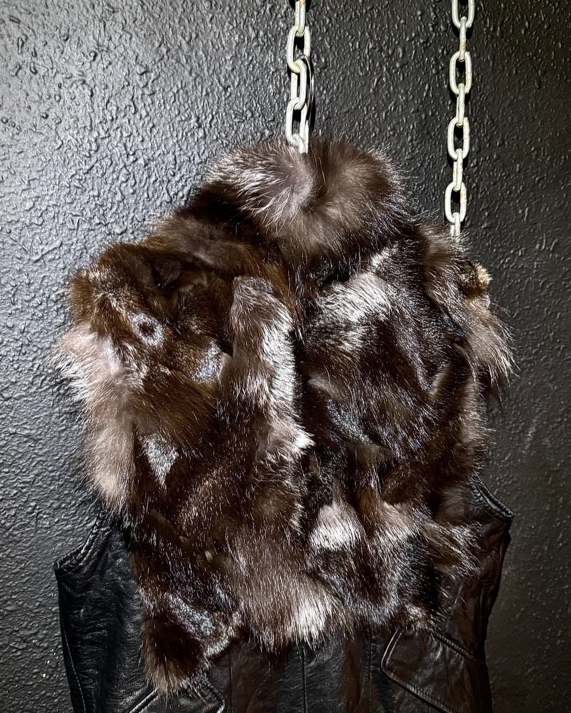 Fox Fur & Sheepskin Leather Vest 상품이미지9