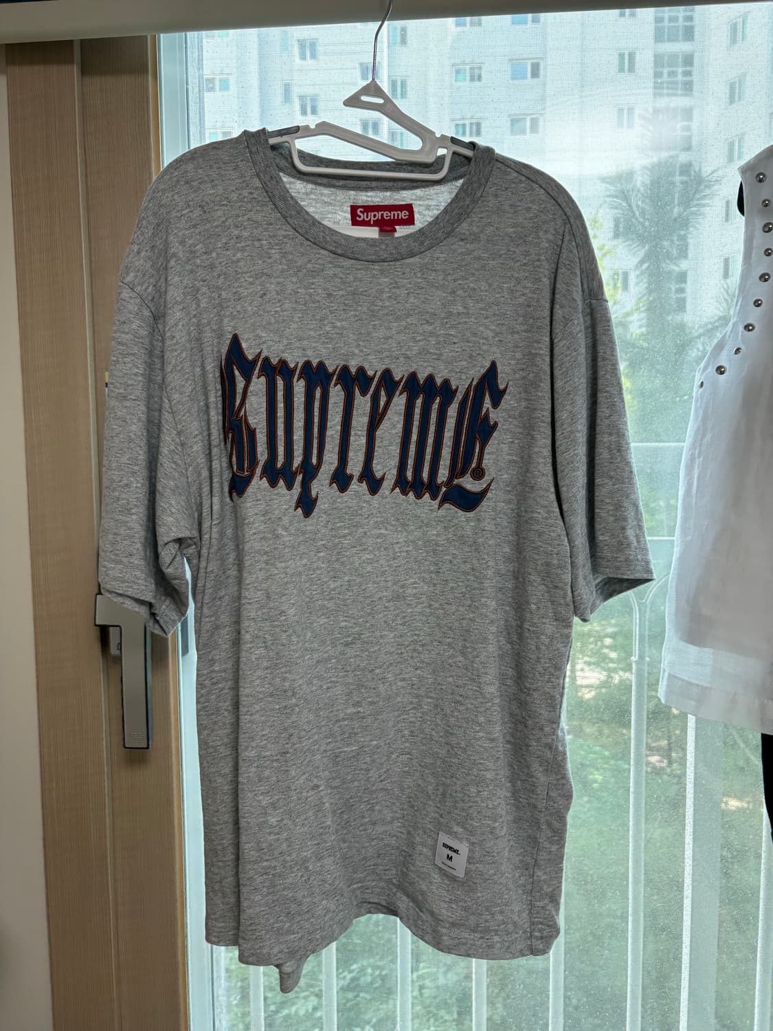 Supreme Old English S/S Top Heather Grey 상품이미지2