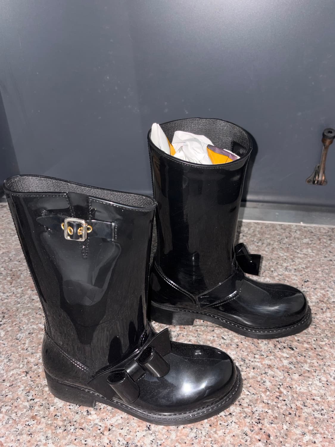 RED VALENTINO ribbon rainboots 상품이미지3