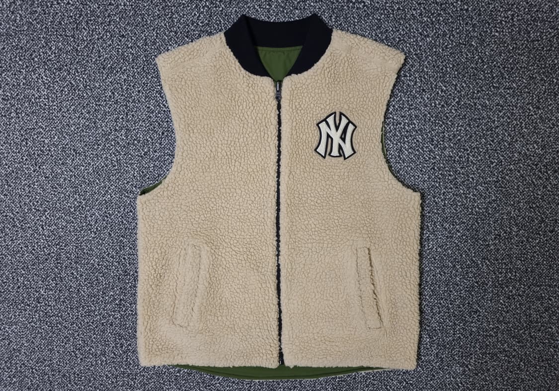 [무료배송][155]MLB 키즈 리버시블 양털 조끼 상품이미지1