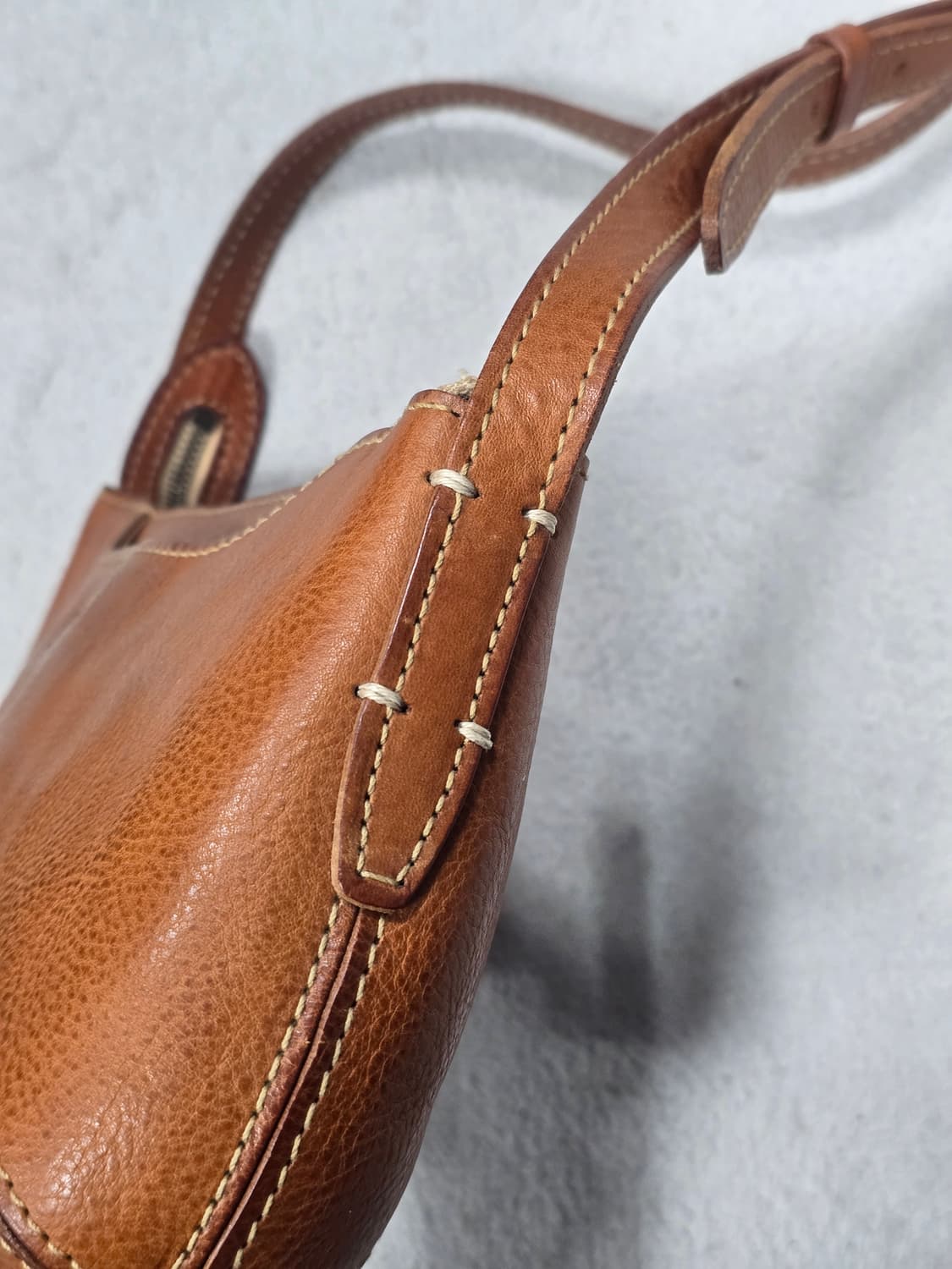 젠텐 브라운 레더 숄더백 상품이미지4