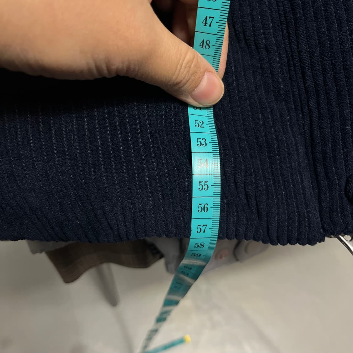 키뮤어 코튜로이 패딩 진네이비 m 상품이미지5