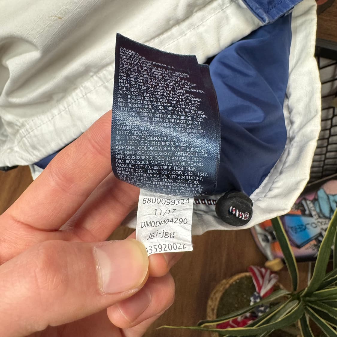 타미 진스 나일론 자켓 레트로 컬러블록 포인트 로고 배색 상품이미지8