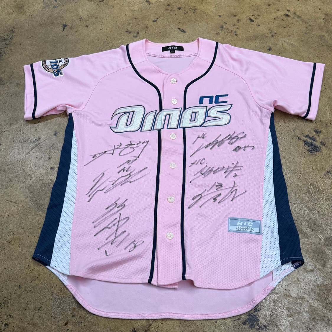 [정품/95] NC다이노스 핑크 싸인 유니폼 노마킹 b10 상품이미지2