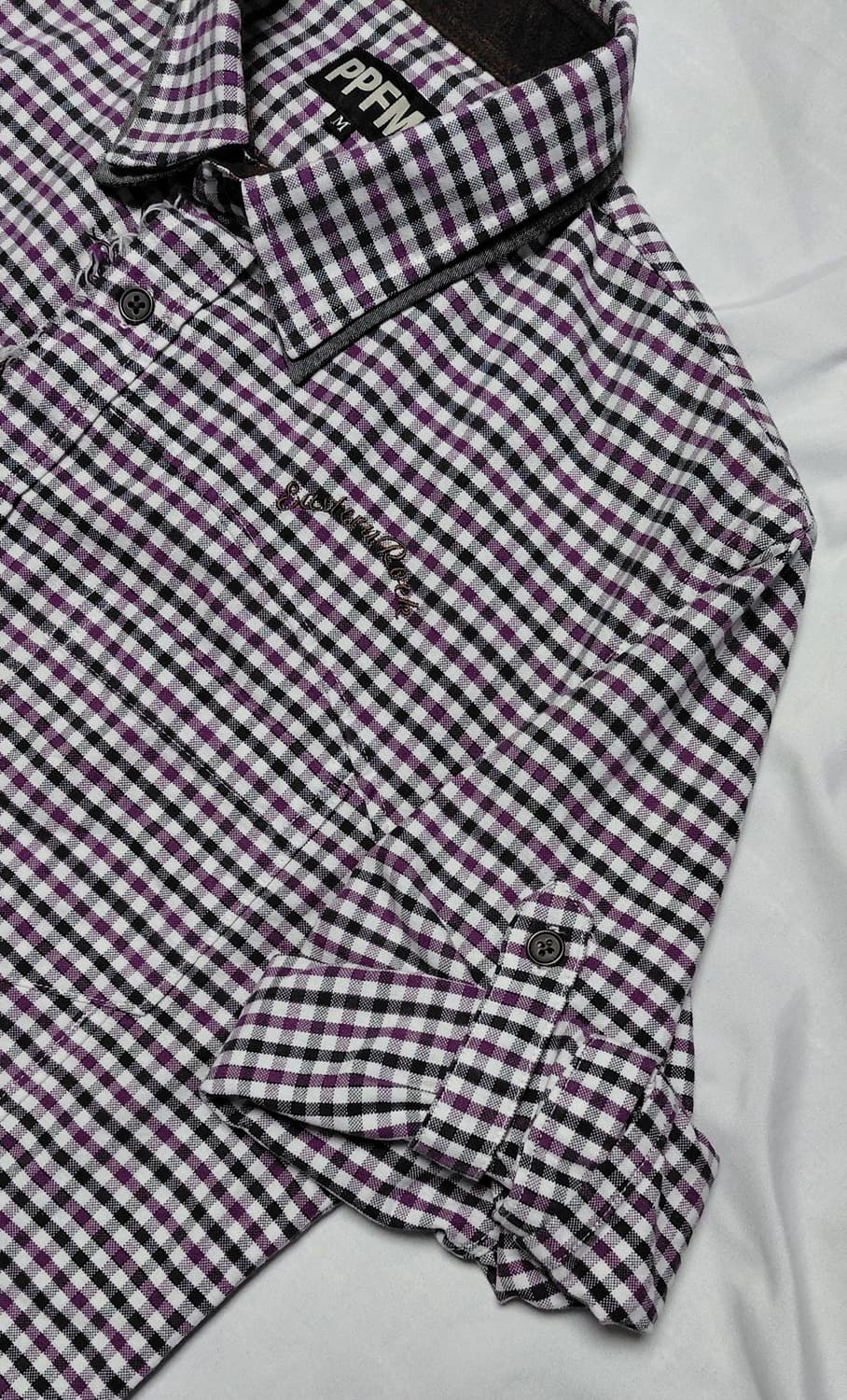 [M] PPFM 아카이브 해체주의 데미지 체크 셔츠 상품이미지4