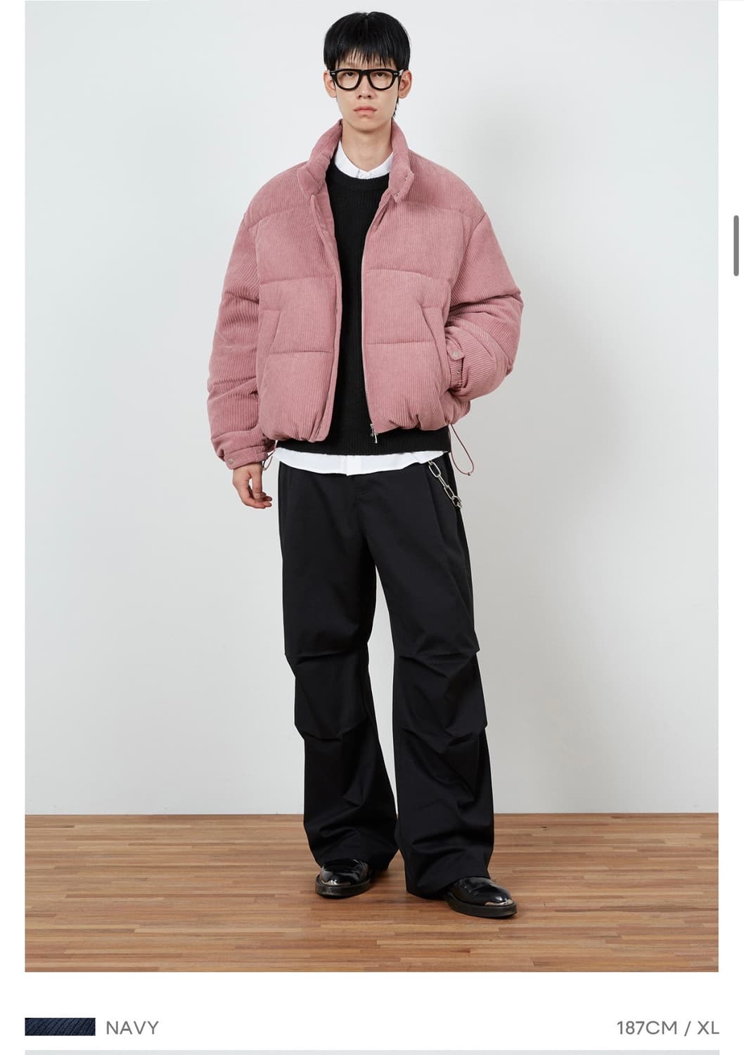 키뮤어 코듀로이 다운 점퍼 L - 새상품  상품이미지10