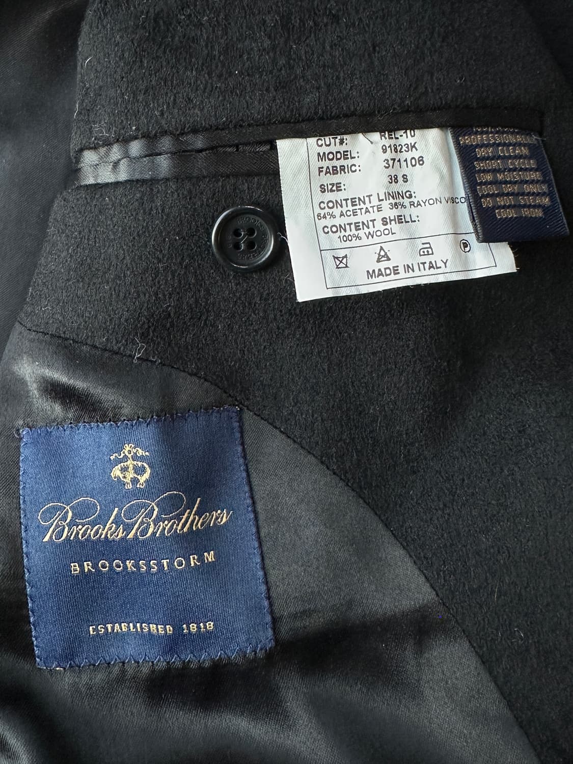 브룩스브라더스 x 로로피아나 (made in Italy) 오버코트 38S 상품이미지5