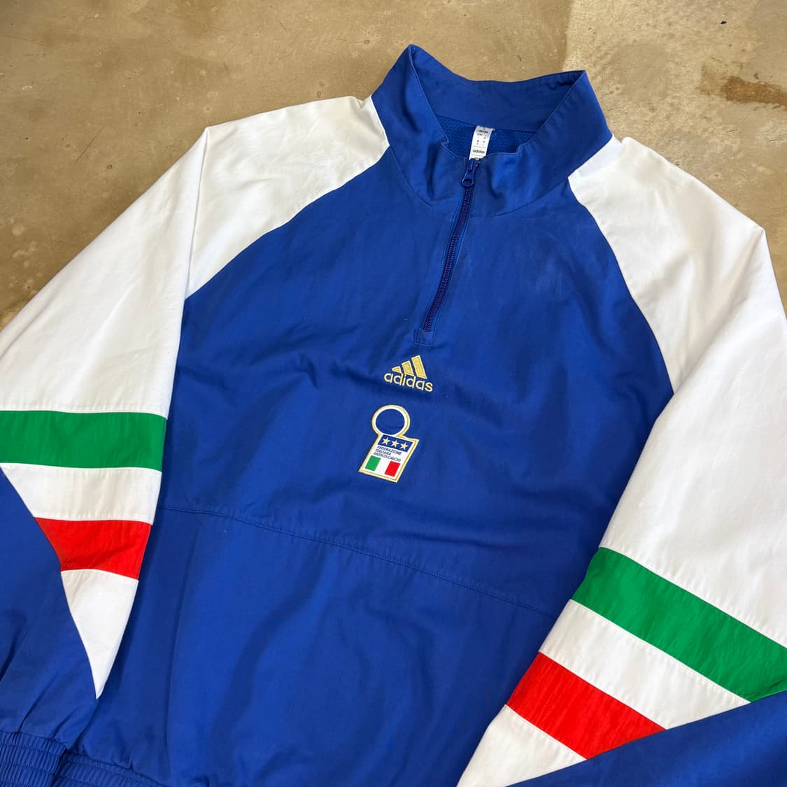 XL 아디다스 이탈리아국가대표팀 반집업 코튼트랙탑  상품이미지1