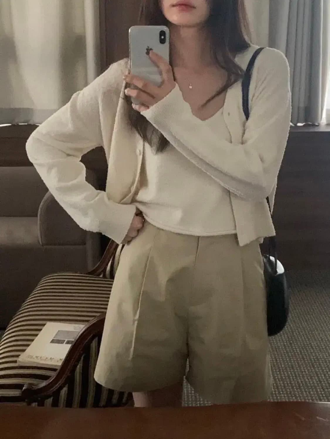 베르가못 가디건,나시 세트 상품이미지1