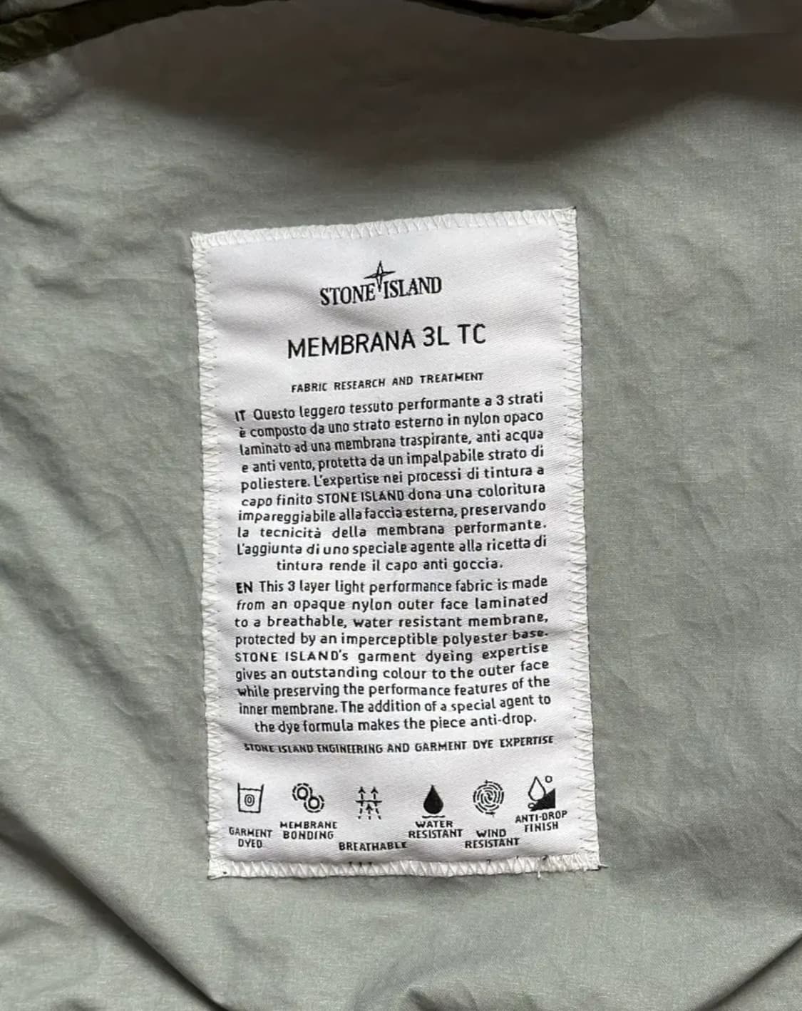 스톤아일랜드 멤브라나 3L tc 자켓 22ss XL(105-110) 상품이미지2