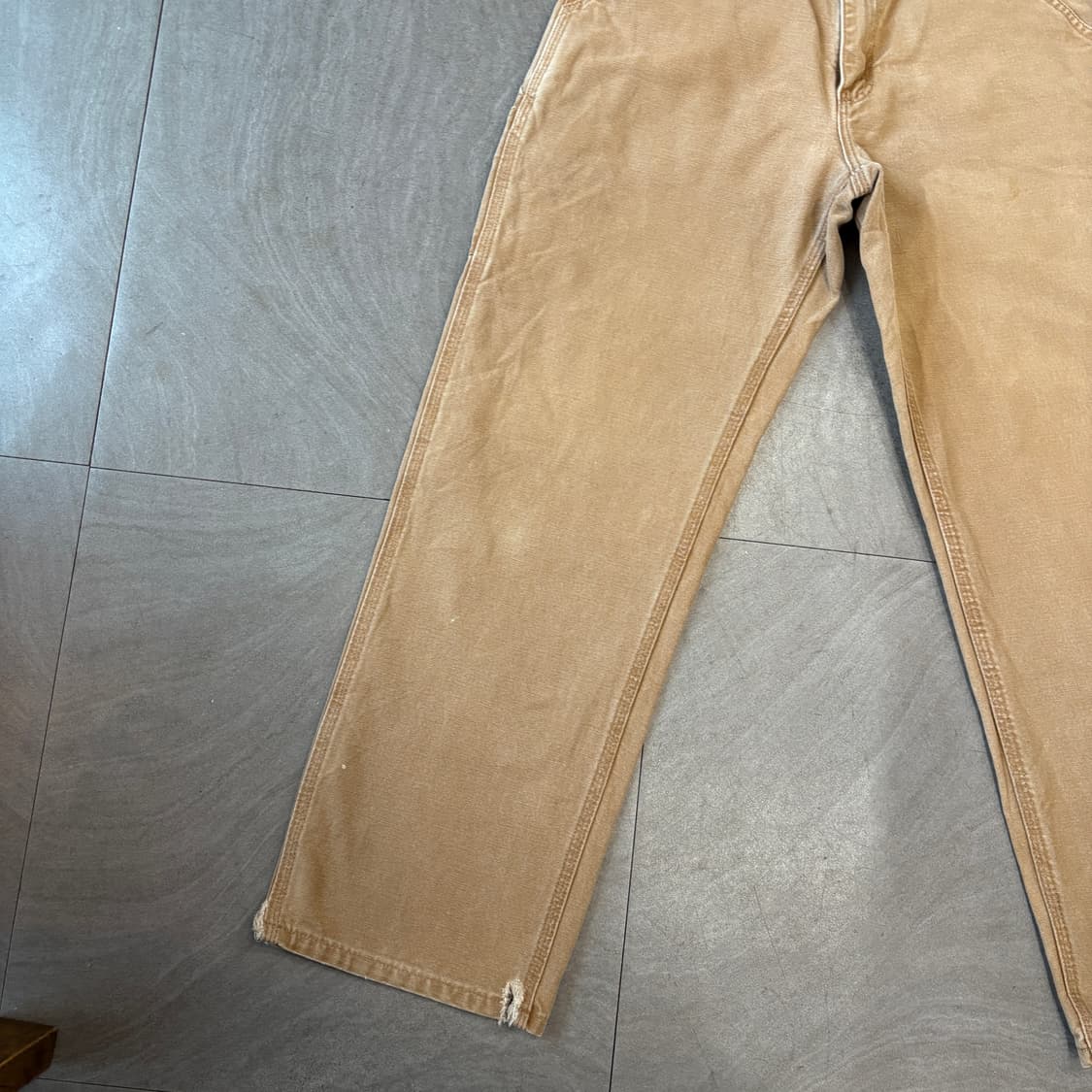 칼하트 오리지널 브라운 싱글니 카펜터 팬츠 상품이미지8