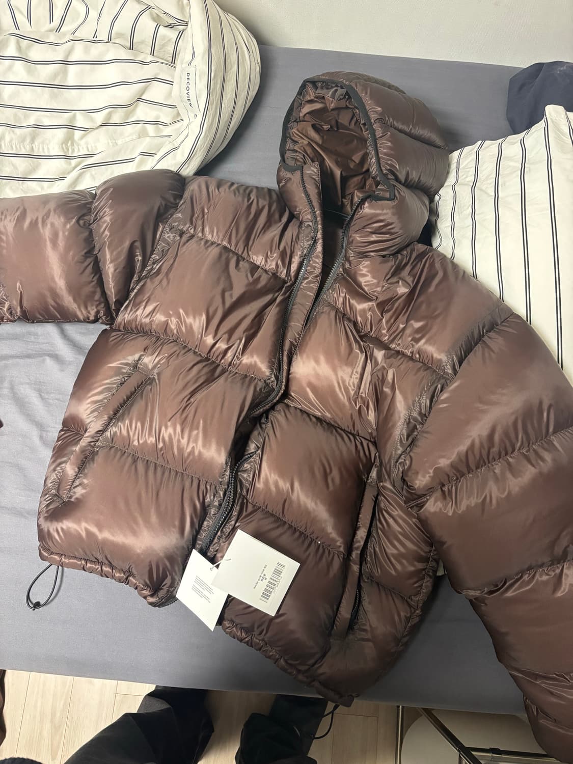 주앙옴므 마이크로 립스탑 덕다운 패딩 상품이미지4