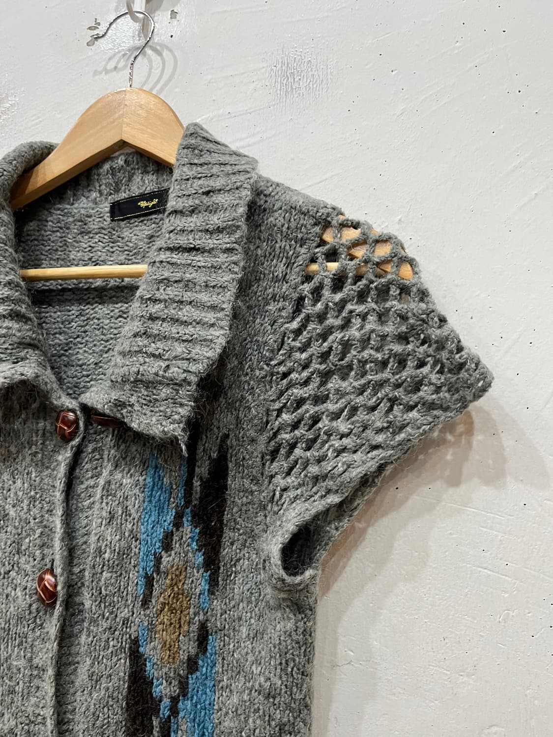 JPN 네이티브 나바호 패턴 니트 베스트 우먼즈 상품이미지3