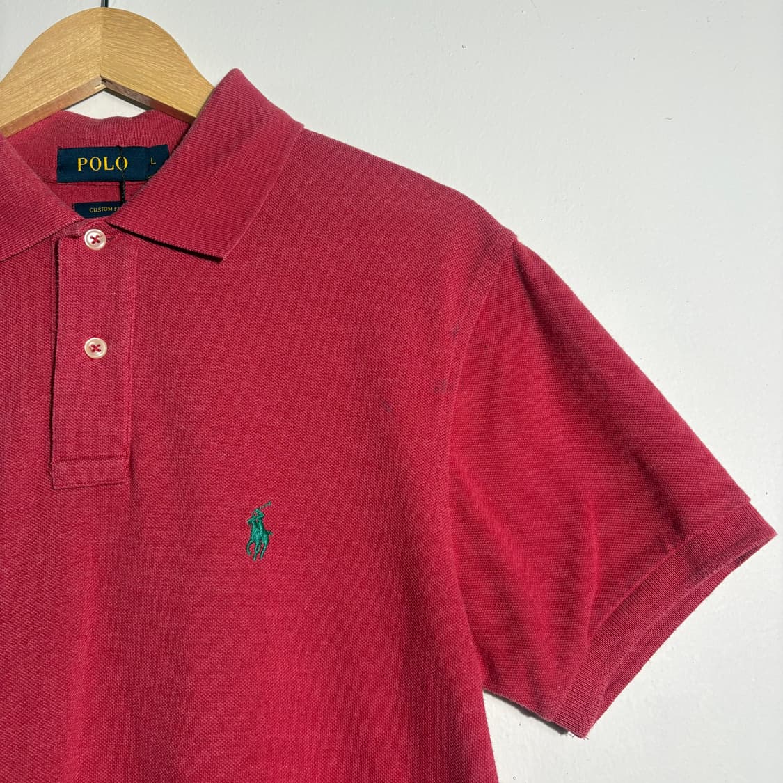 폴로랄프로렌 레드 반팔 카라티 (무료배송) 상품이미지3