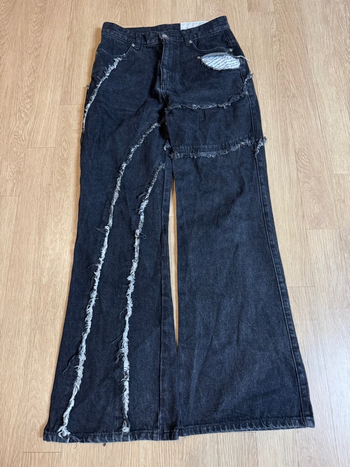 앤더슨벨 포우먼 karis rough line low cut jeans  상품이미지3
