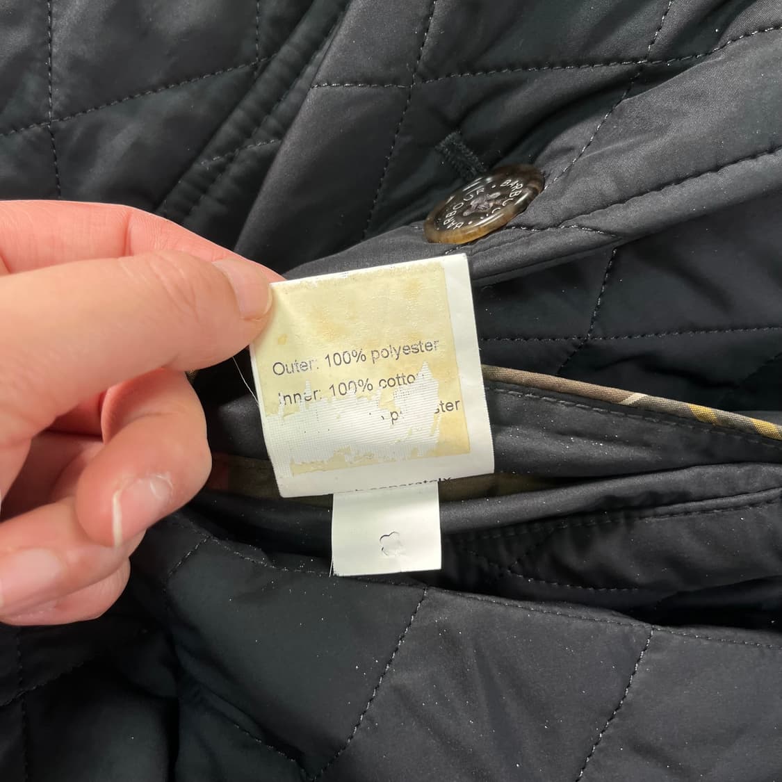 W 95 바버 퀄팅 벨티드 자켓 상품이미지9