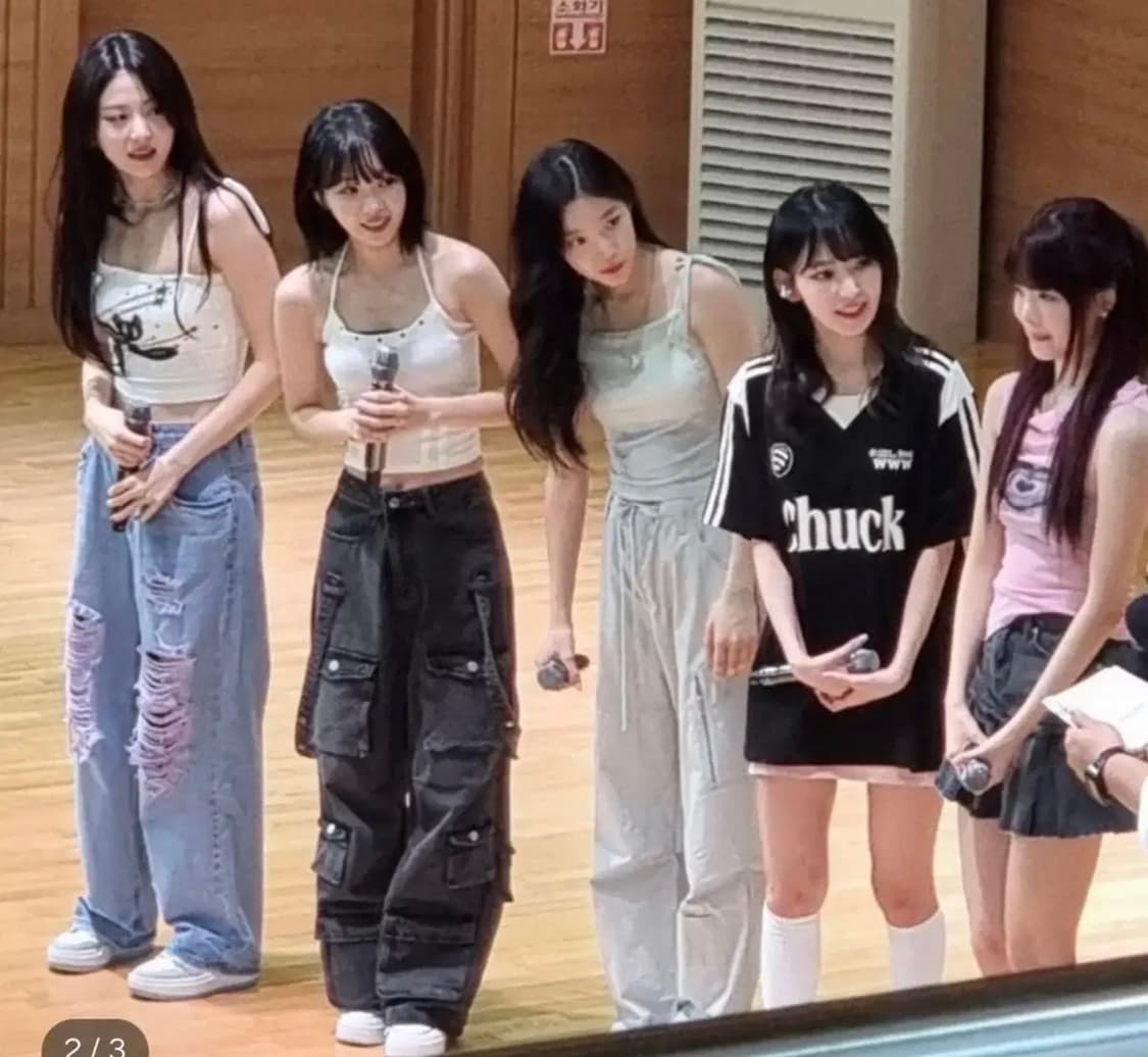 kuas 멀티포켓 스트랩 카고 청바지 김채원 바지 상품이미지2