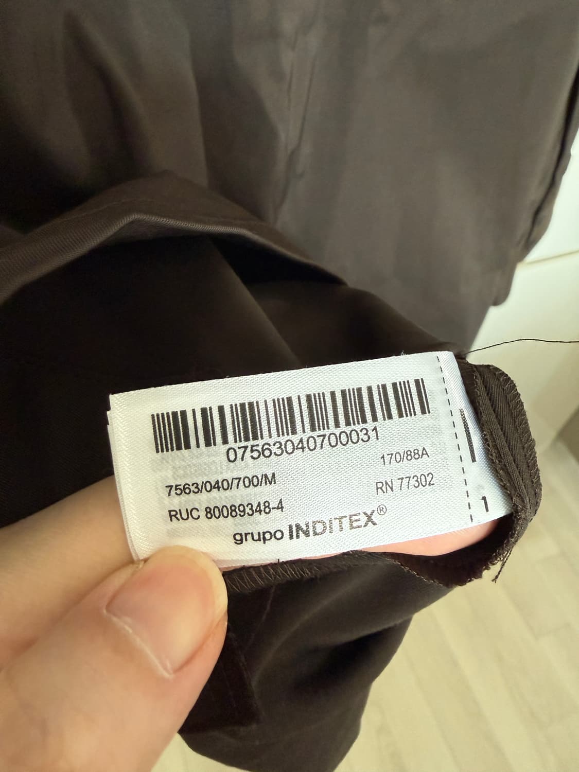 거의 새것 ZARA 자라 브라운 셔츠 M 상품이미지6