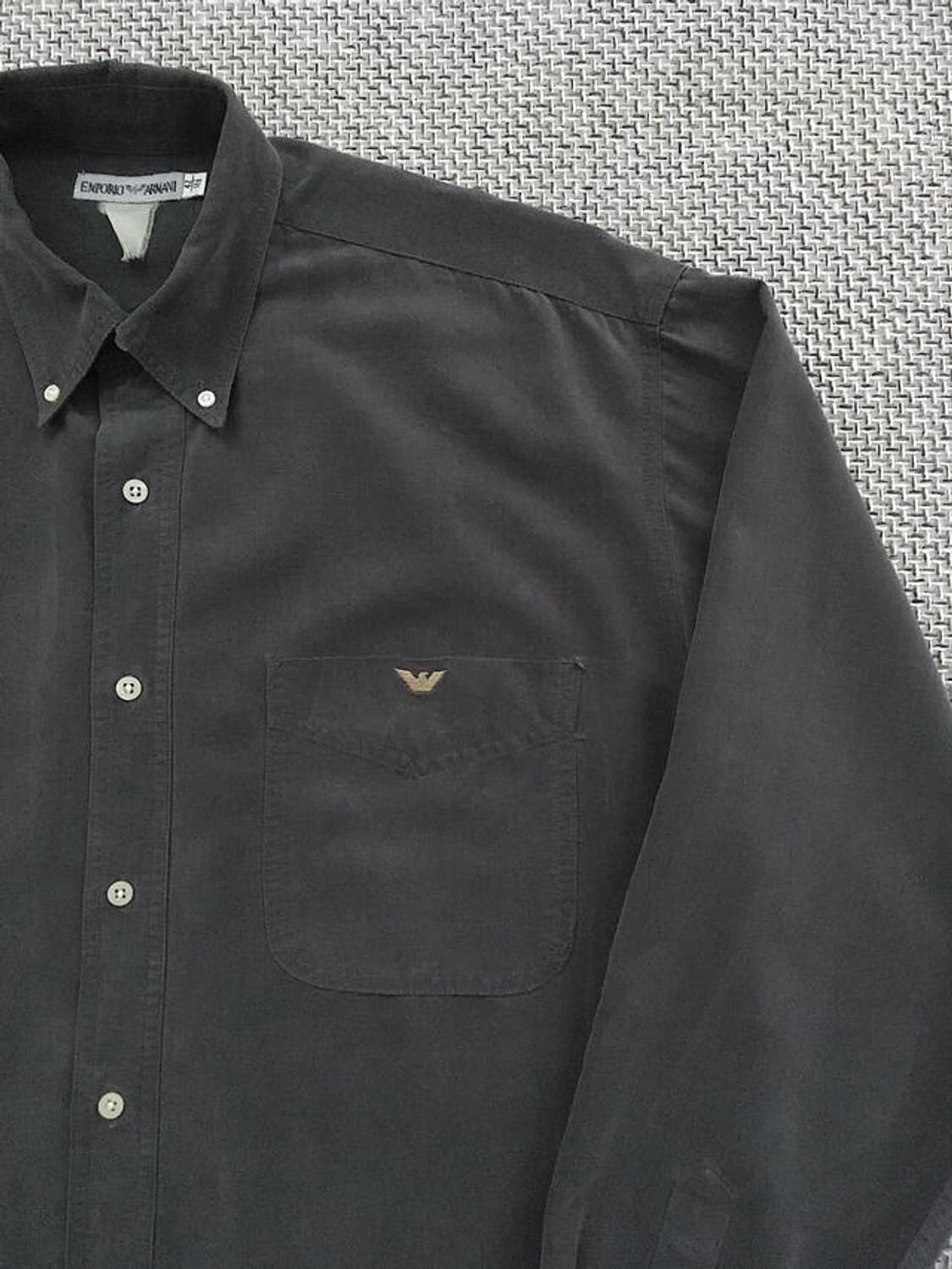 90s chest pocket classic logo b.d shirts 상품이미지4