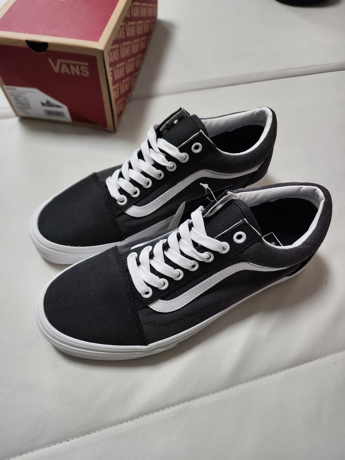 반스올드스쿨블랙써머린넨270사이즈 상품이미지1