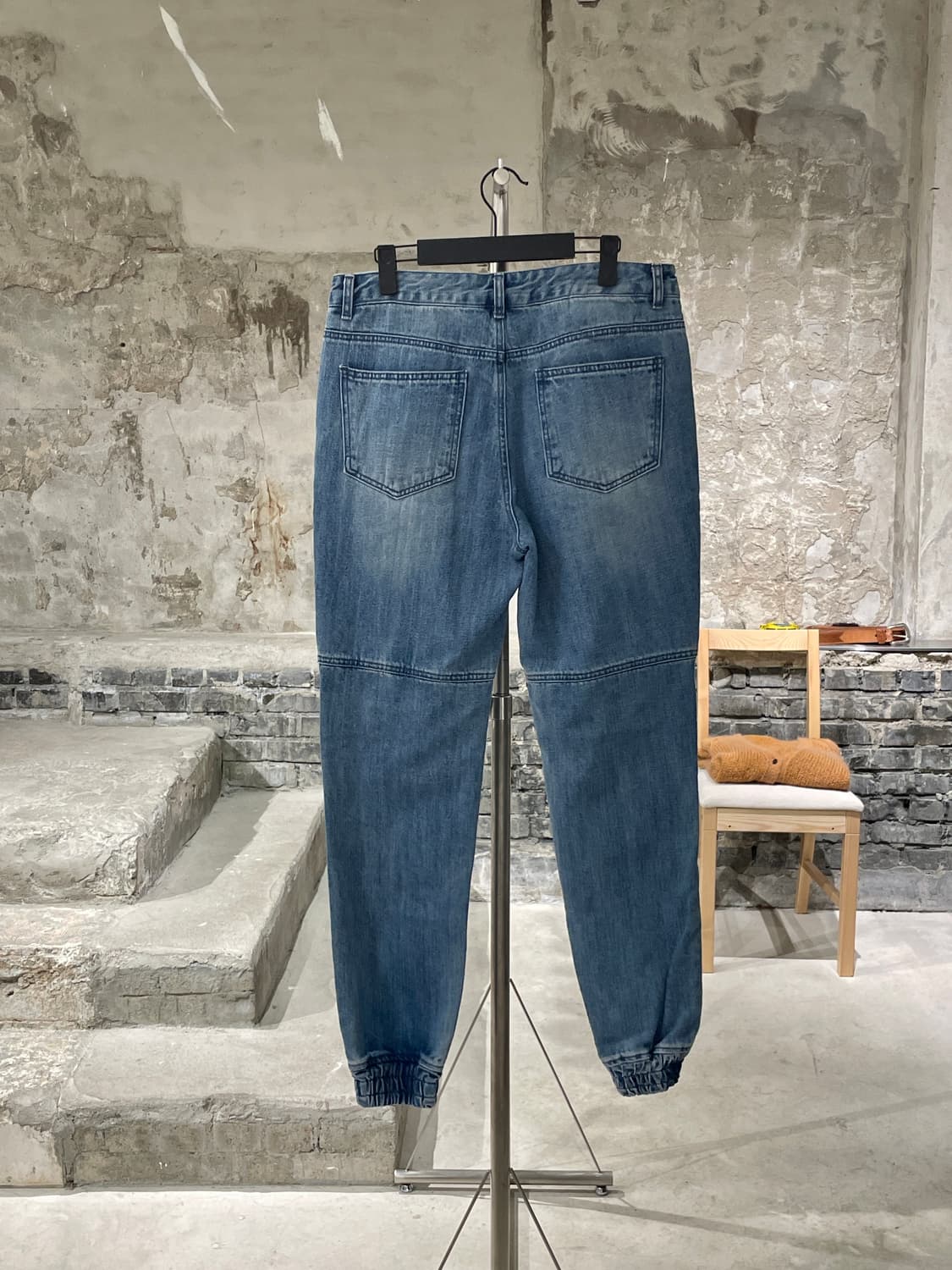 준지 중청 벨크로 니 데님 조거 팬츠 상품이미지6