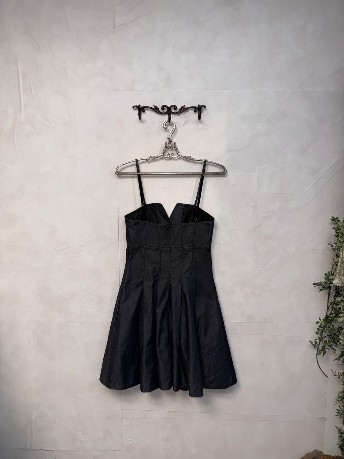 Armani Jeans raw denim pleats midi ops 상품이미지8