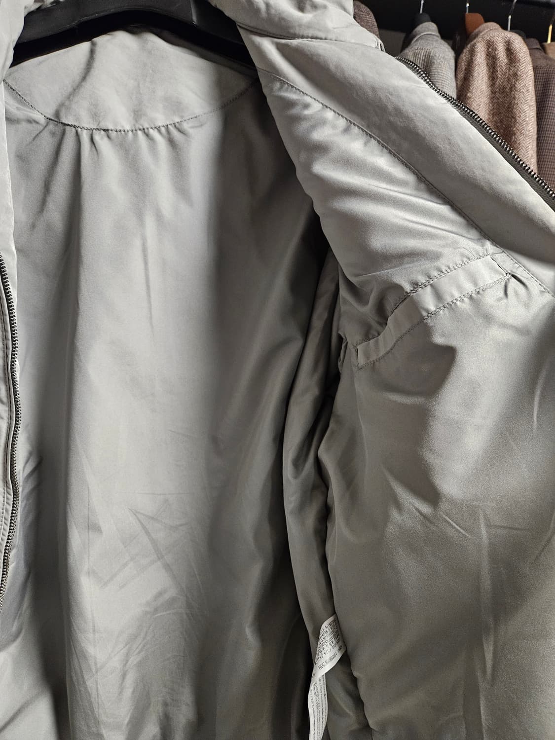 (S) 자라 그레이 블루종 봄버 상품이미지4